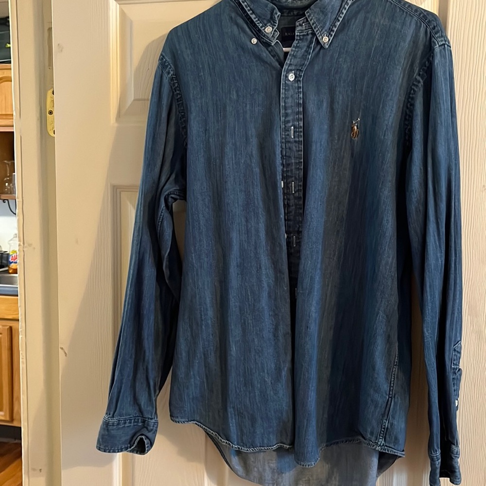 Long sleeve polo button down